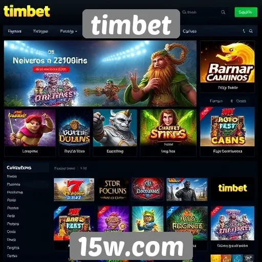 Experiência do usuário no site de jogos Timbet